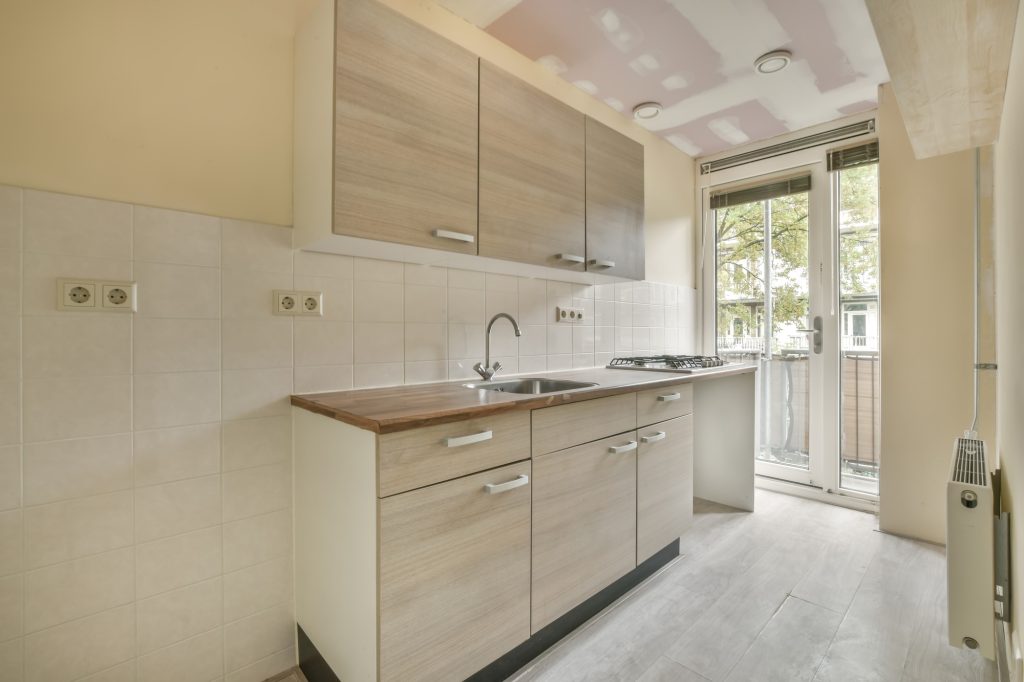 Kitchen during renovation